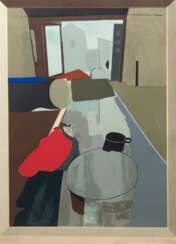 Teicher-Losert, Gerlinde (1939-2008) &quot;Mahlzeit&quot;, Farblitho., 106/ 150, sign. u.r., 64,5x46,5 cm, hinter Glas und Rahmen