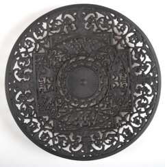 Wandteller, Buderus, Schinkelteller, Kunstguß Berliner Eisen, Nr. 5001, schwarz, Dm. 27,5 cm
