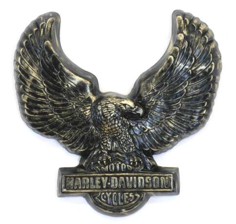 Reklameschild "Harley Davidson", Steinguß, wetterfest, 45x45x6 cm - фото 1