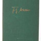 Buch von Fritz Walter "3:2- Die Spiele zur Fußballweltmeisterschaft", mit Original-Signaturen der Fußballnationalmannschaft von 1954, 2te Auflage, Copress-Verlag Hoffmann u. Hess, Gebrauchspuren - photo 1