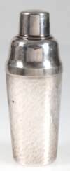 Shaker, WMF, versilbert, Hammerschlagdekor, dat. 29.11.1957, H. 22 cm