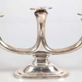 Kerzenleuchter, 835er Silber, 3-armig, auf ovalem Fuß, 360 g, H. 17 cm - photo 1