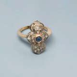 Saphir-Diamant-Ring. - Foto 1