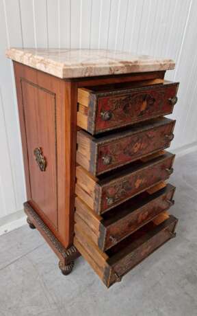 Boulle-style chest of drawers Marble Boulle Mid-20th century - photo 4