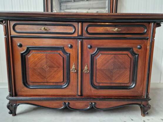 Chest of drawers with mirror Rosewood Veneer Louis-Philippe Carl X 19th century г. - фото 4