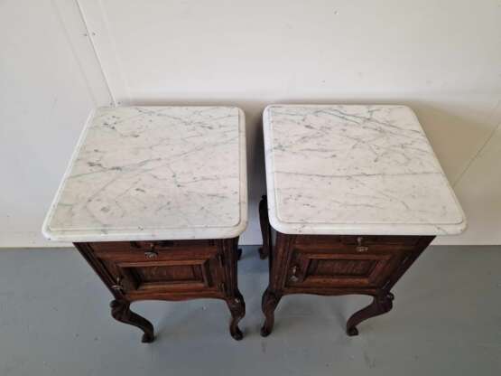 Pair of bedside tables Oak Rococo Early 20th century - photo 3