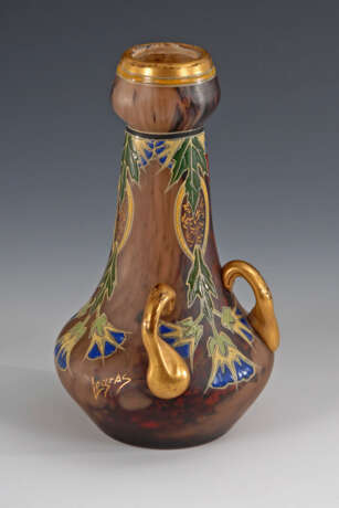 Vase mit Emailmalerei, LEGRAS & CIE. - photo 2
