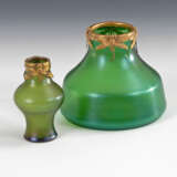 2 Jugendstil-Vasen mit Metallmontierung - photo 1