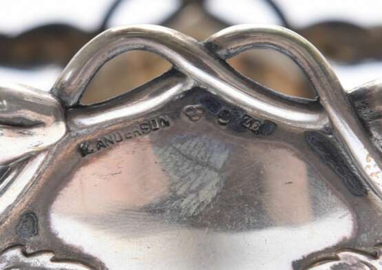 Silver vase for sweets. Karl Andersson. Stockholm 1902. Silver Jugendstil At the turn of 19th -20th century - photo 3