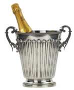 Silver 800. Silver wine cooler. Italy. 20th century. 