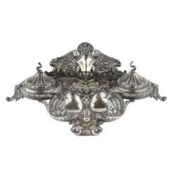 Silver writing set. Henrik Wigstr&ouml;m. Faberg&eacute;. Late 19th century 