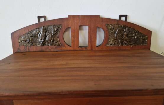 Art deco style wall cabinet Mahogany Early 20th century - photo 2