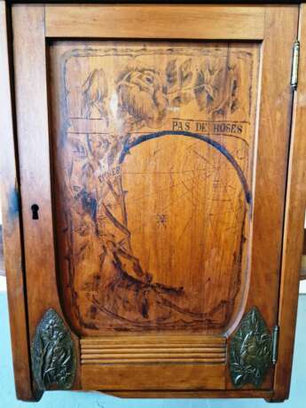 Art deco style wall cabinet Mahogany Early 20th century - photo 3