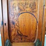 Art deco style wall cabinet Mahogany Early 20th century - photo 3