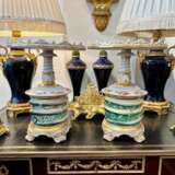 Late 19th Century Pair of Serving Platters in Paris Porcelain Porcelaine Napoleon III Late 19th century - photo 8