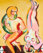 Elvira Bach. Elvira Bach. Zwei Frauen mit Schlange