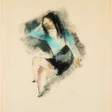 Werner Scholz. Frau in blauer Bluse - фото 1