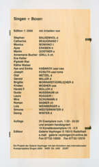 Mappenwerk. Singen + Boxen