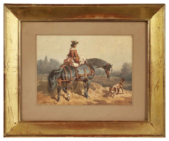 Theodore FORT (1810-1896)
Femmes à cheval pendan… - photo 1