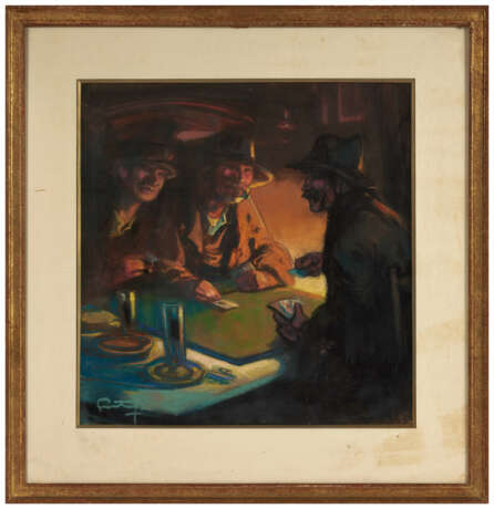 Louis FORTUNEY (1875-1951)
Les joueurs de cartes… - photo 1
