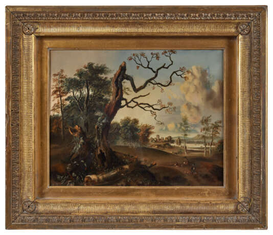 Ecole du XIXème siècle
Arbre dans un paysage an… - Foto 1