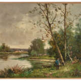Edma MORISOT-PONTILLON (1839-1921)
Paysage au pê… - photo 1