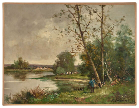 Edma MORISOT-PONTILLON (1839-1921)
Paysage au pê… - photo 1