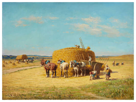 Charles CLAIR (1860-1930)
La moisson dans la Niè… - Foto 1