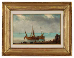 JUBLIN (XIX-XX)
Pêcheurs en bord de mer
Huile…