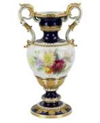 Übersicht. Grand vase de fleurs de salon. Ernst August Leuteritz. Meissen 19&egrave;me si&egrave;cle 