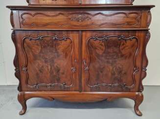 Antique mahogany bookcase - secretary