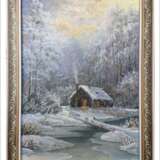Картина № 278 "ИЗБУШКА ЛЕСНИКА" масляная живопись La peinture à l'huile Réalisme Paysage d'hiver 2025 - photo 1