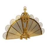 Fireplace screen in gilded bronze and brass from the 20th century. Peacock. Gold plated brass 20th century - photo 2