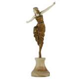 Бронзовая фигура Русская танцовщица. Paul PHILIPPE 1920 г. Кость Early 20th century г. - фото 2