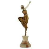 Бронзовая фигура Русская танцовщица. Paul PHILIPPE 1920 г. Кость Early 20th century г. - фото 3