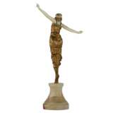 Бронзовая фигура Русская танцовщица. Paul PHILIPPE 1920 г. Кость Early 20th century г. - фото 4
