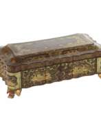 Overview. Game box, covered with black and gold lacquer. China, Canton, 19th century. 
