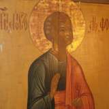 Храмовая икона св.Апостола Фомы. XIХв Levkas Tempera православный иконописный канон Апостол Фома Близнец Russian Empire XIХ век XIХ век. - photo 3