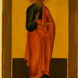 Храмовая икона св.Апостола Фомы. XIХв Levkas Tempera православный иконописный канон Апостол Фома Близнец Russian Empire XIХ век XIХ век. - photo 7