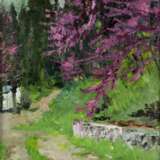 Vitaly Anatolyevich Polyakov. Crimee. Amandes en fleurs . (1925-1997) oil on cardboard realism 20th century - photo 2