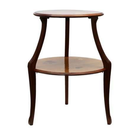 Boudoir table Art Nouveau inlaid wood. Louis MAJORELLE (1859-1926). Wood Art Nouveau At the turn of 19th -20th century - photo 3
