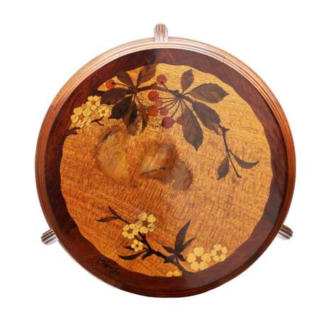 Boudoir table Art Nouveau inlaid wood. Louis MAJORELLE (1859-1926). Wood Art Nouveau At the turn of 19th -20th century - photo 5