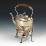 Versilberte Teekanne auf Rechaud, WMF. - photo 1