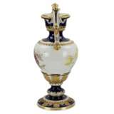 Большая салонная ваза цветы. Эрнст Август Лойтериц. Meissen 19 век Porcelain Hand Painted Gilding 19th century г. - фото 5