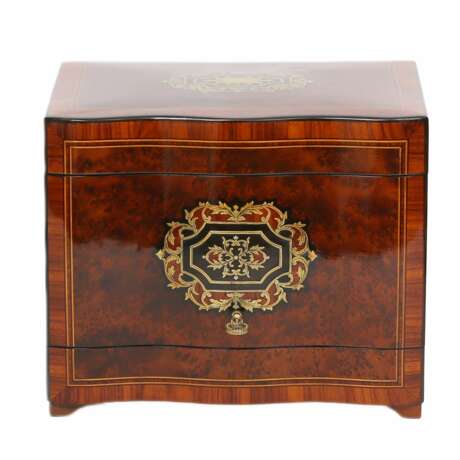 Carriage bar in marquetry technique in the style of Napoleon III. 19th century. Marquetry Napoleon III 19th century - photo 3