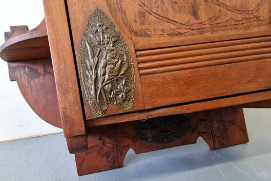Art deco style wall cabinet Mahogany Early 20th century - photo 7