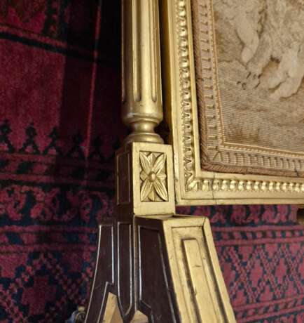 Louis XV style gilded wood firescreen 19th century Naturholz 19th century - Foto 3