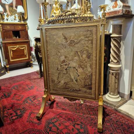 Louis XV style gilded wood firescreen 19th century Naturholz 19th century - Foto 9