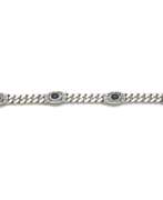 Jewelry. Panzerarmband mit Saphiren