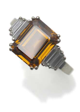 Ring mit cognacfarbenen Diamanten - photo 2